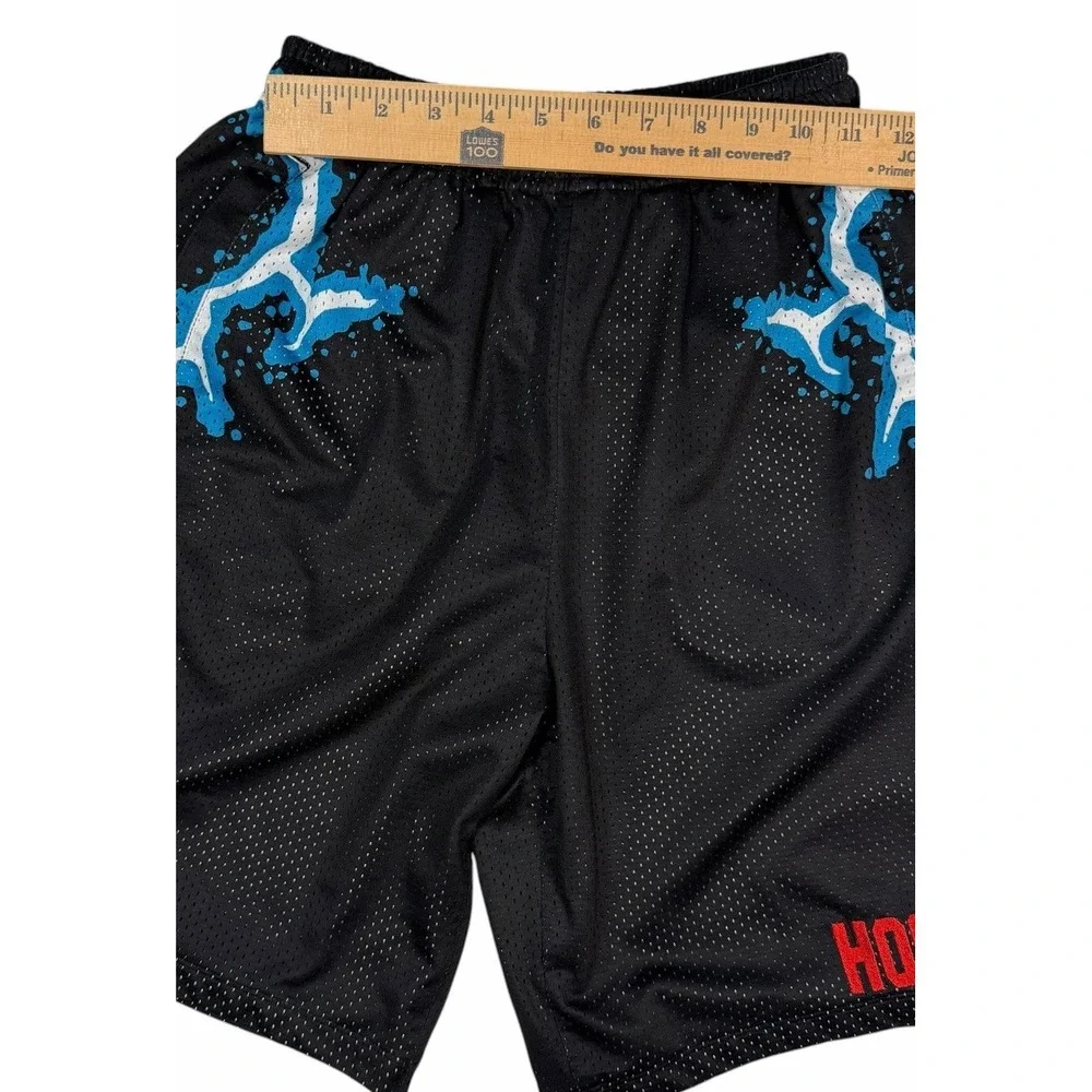 Hockey Eyes Without A Face Men's Mesh Skateboard Shorts Lightning Bolt Small